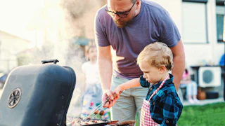 Healthy Labor Day BBQ Recipes - Father & Son Grilling