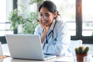 Pediatric Obesity Toolkit Doctor Looking at Computer