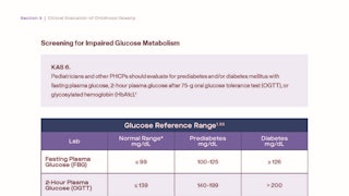Screening for Impaired Glucose Metabolism obesity toolkit glucose reference page