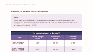 Screening for Impaired Glucose Metabolism obesity toolkit glucose reference page