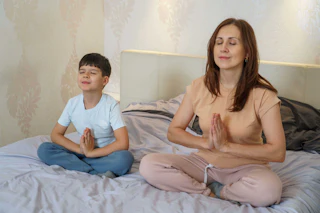 Small Shifts calming moment before bed