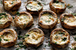 Game Day Swaps Cheese Stuffed Mushrooms
