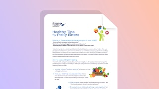 Healthy tips picky eaters