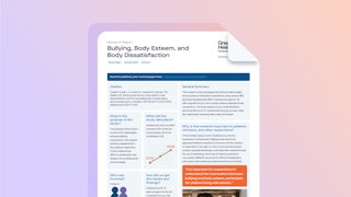 Research: Effects of Bullying, Body Esteem, and Body Dissatisfaction in Children - Preview