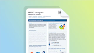 Research: Mindful Eating and Maternal Health in Expecting Mothers