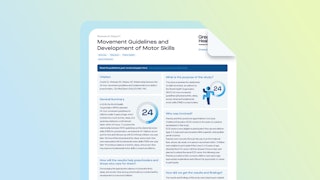 Research: Movement Guidelines and Development of Motor Skills in Children