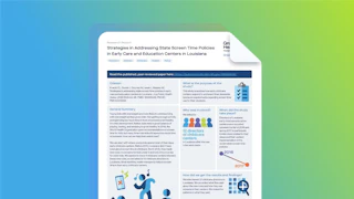 Research strategies screen time