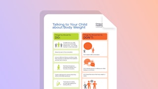 Talking to child about weight